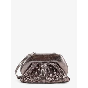 Themoire Women Laminated Leather Tia Shoulder Bag With Woven Pattern